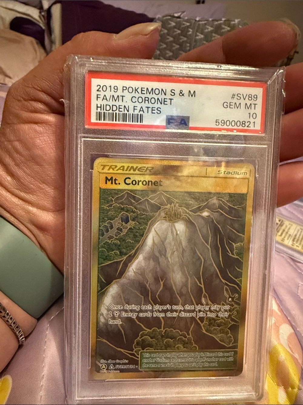 Pokemon Mt. Coronet Full Art Gold Foil Trainer Card